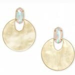 Kendra Scott  Gold and Cream Earrings Photo 0