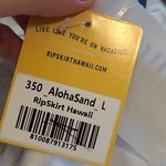 RIPSKIRT HAWAII ALOHA SAND CREAM BEIGE NEUTRAL FLORAL PRINT SWIM COVERUP NEW White Size L Photo 9