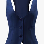 Grace Karin  Deep Blue Vest Size Large New With Tags Super Stylish Photo 0