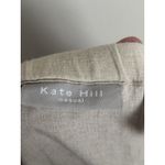 Kate Hill Casual XL Flax Linen Pants Beige Oatmeal Quiet Luxury Coastal Casual Photo 1