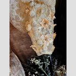 Mac Duggal Lace Long Sleeve V Neck Embellished Gown Blush size 12 Photo 9