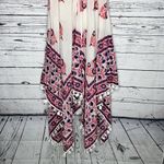 Roller Rabbit  O/S One Size Pink & Blue Floral Print Dress with Fringe Trim Photo 1