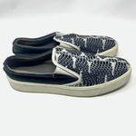 Vince Banler Snake-Embossed Leather Skate Shoe Photo 4