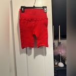 NWOT Free People Movement Good Karma Happiness Runs Ribbed Bike Shorts In Red Size undefined Photo 5