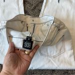 BDG Urban Outfitters White Denim Front Embroidered Flame Straight Leg Jeans Photo 3