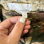 Anthropologie Women's Camo Cargo Straight Leg Linen Blend Pants Size 27 Photo 3