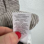 Everlane  The Vest in Stretch Linen Deep Taupe Mini Gingham Size 00 Photo 6
