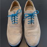 Cole Hann Beige Loafers with Blue Soles sz 8 preppy office casual Tan Photo 9