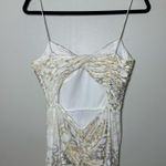 Adrianna Papell Prom Formal Dress Size 9/10 Women’s Juniors Gold Metallic Accent Photo 5