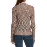 Free People  Blair Spacedye Pullover Sweater Black Coffee Combo Small NWT Photo 8