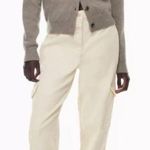 Wilfred Free Beige Cream High Rise Waist Cargo Pants 4 Photo 1