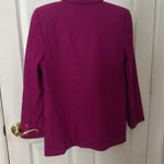 Vintage Kimberly Bennett Women's magenta Blazer 100% Merino wool size 8 Pink Photo 3