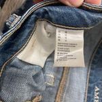 American Eagle Dark Wash Tomgirl Shortie Shorts Photo 5