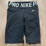 Nike  Pro Women's 8"‎ Compression Training Shorts Sz S Black Spandex Biker Shorts Photo 0
