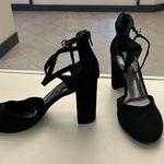 Bleecker and Bond Heels Sophisticated Black Ankle Strap Heels-9 1/2 Photo 0