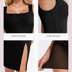 NWT Popilush Faux Leather Dress with Built in Shapewear Photo 3