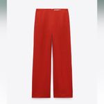 ZARA  New Bloggers Fav Red Low‎ Rise Formal Pants Limited Studio Edition Size M Photo 6