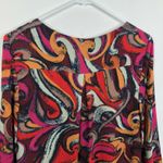 Maeve  Anthropologie Womens Flavia Swirl Shift Tunic Dress Size S Red Pink Photo 6
