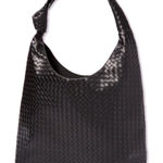 Ulta woven hobo bag with knot Black Photo 0