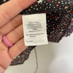 Madewell  Silk Ruffle-Hem Wrap Top Size XXS Starry Night Black Red White Blue Photo 8