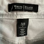 White House | Black Market embellished taupe/silver Slim Crop jeans, EUC size 6 Photo 8
