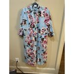 Gownies Annabelle Blue floral recovery robe hospital post op maternity gown Size undefined Photo 1