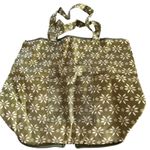 Temptations by Tara Reusable Totes Packable Green White Floral Shopping Bags Photo 2