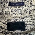 MOTHER The Mock Neck Cropped Sweater Size‎ M Navy and Cream Cotton White Size M Photo 7