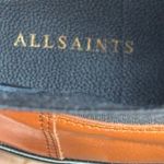 AllSaints Harlee Tan Brown Leather Lug Sole Chelsea Boots Size 8 Statement Photo 7