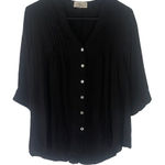Love Tree  Women's Size Large Light Weight‎ Sheer Button Up Blouse Photo 0