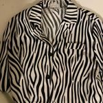 Love + Harmony zebra button up crop top Photo 1