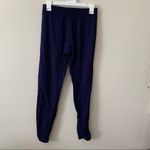 Monrow Blue Crepe Pull On Pants Rayon Jogger Photo 5