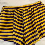 Peach Love California LSU purple and gold stripped shorts Photo 4