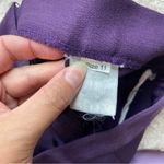 Vintage 80’s Solid Dark Purple Mini Pencil Skirt Size 10 Photo 4