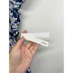 AQUA  Maxi Dress Womens Size Small Tiered Metallic Formal Evening Gown Blue White Photo 10