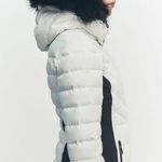 ZARA ski puffer jacket skiing coat feathers down fitted winter coat Photo 4