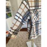 ZARA  Plaid Wool Shacket Streetwear Neutral Quiet Luxury Clean Girl Cozy Photo 3