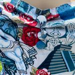 Hell Bunny Amor Eterno (Eternal Love) white,blue,red spaghetti strap dress Sz S Photo 12