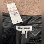 DKNY  JEANS High waisted Black Faux Leather Short Photo 1