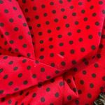 ZARA Silky Red Polka Dot Mini Dress Open Back Medium New Tags Photo 5