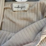 Audrey 3+1 NWT Ribbed Natural Mini Bodycon Dress Small Photo 2