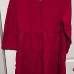 Crystal Doll  red baby doll boho dress in small Photo 3