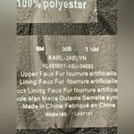 Karl Lagerfeld  Paris womens size 6  LUCILE BLACK FAUX FUR slippers New size 6 Photo 7