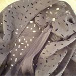 Eileen Fisher Confetti Laser Cut Black Silk Tunic Blouse XXS Photo 7