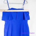 New! Aidan Mattox royal blue‎ strapless ruffle top, US size 14 Blue Photo 11