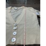 Banana Republic Cashmere Cardigan Cream with Abalone Buttons Size Petite Large Photo 2