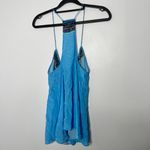 Camilla  blue silk top size small Photo 5