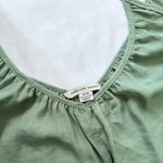 American Eagle  Crinkled Wide Leg Jumpsuit - Olive Green - M Photo 1