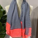 Gorjana  striped Zuma oversized scarf in stripe and neon Photo 1