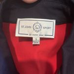 St. John  Sport by Marie Gray Red‎ Nautical Full Zip Blazer Size Small Photo 3
